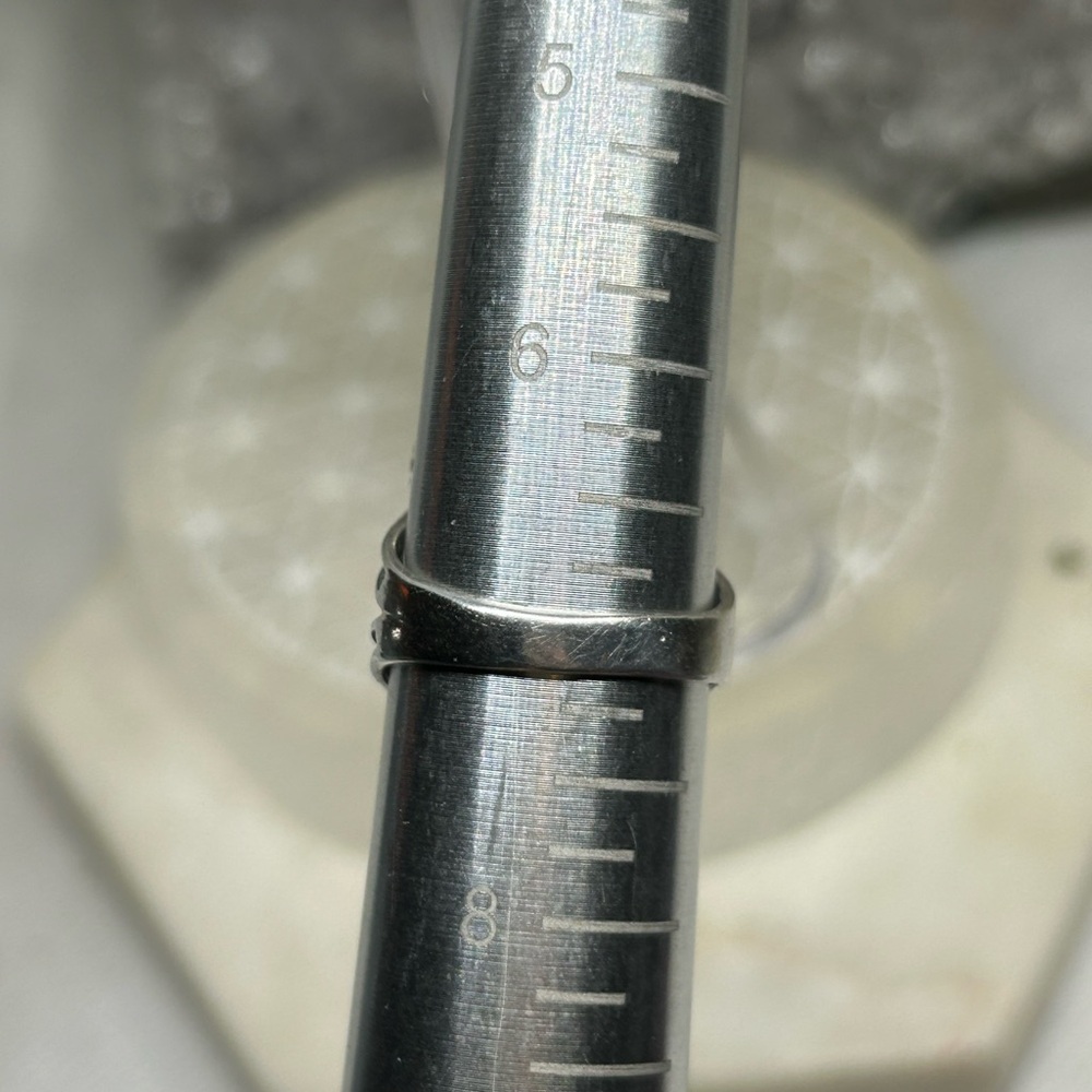 Triple Amethyst Gemstone Silver Ring - image 5